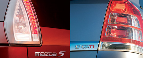 Обзор компактвэнов: Opel Zafira и Mazda5.